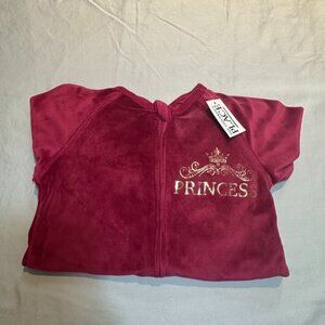 The Children's Place - NWT - Velour Princess Sleeper/Footie. 18-24 months